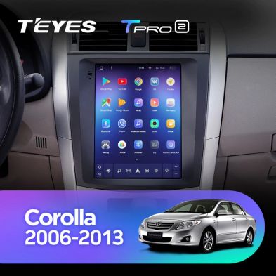 Штатная магнитола Tesla style Teyes TPRO 2 4/32 Toyota Corolla 10 E140 E150 (2006-2013)