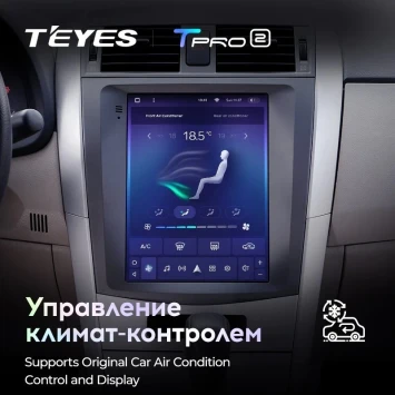 Штатная магнитола Tesla style Teyes TPRO 2 3/32 Toyota Corolla 10 E140 E150 (2006-2013)