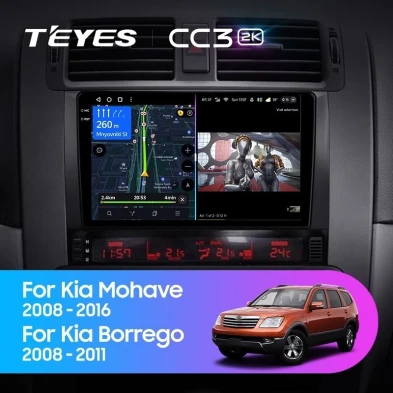 Штатная магнитола Teyes CC3 2K 4/64 Kia Mohave (2008-2016)