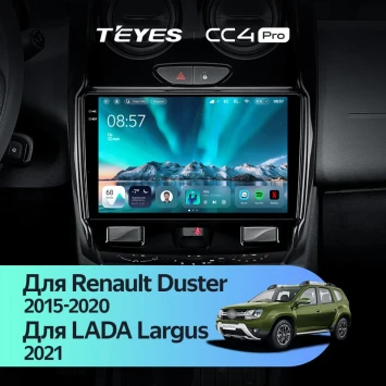 Штатная магнитола Teyes CC4 Pro 8/128 Renault Duster (2015-2020) F2