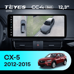 Штатная магнитола Teyes CC4 12.3" 360 6/64 Mazda CX-5 (2012-2015) Тип-C