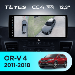 Штатная магнитола Teyes CC4 12.3" 360 8/128 Honda CR-V 4 RM RE (2011-2018) Тип-C