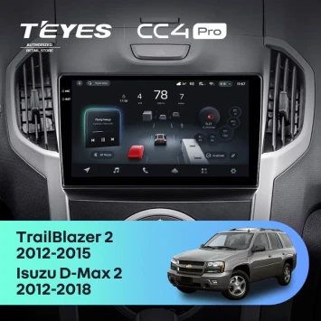 Штатная магнитола Teyes CC4 Pro 8/128 Isuzu D-Max 2 (2012-2018)