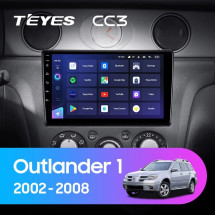 Штатная магнитола Teyes CC3 4/64 Mitsubishi Outlander 1 (2002-2008) Тип-В