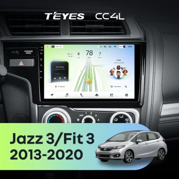 Штатная магнитола Teyes CC4L 6/64 с DTS Honda Jazz 3 (2015-2020) Тип-A