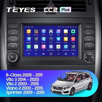 Штатная магнитола Teyes CC2L Plus 2/32 Mercedes-Benz Vito 3 W447 (2014-2020) 7&quot;