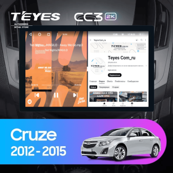 Штатная магнитола Teyes CC3 2K 4/64 Chevrolet Cruze J300 J308 (2012-2015) F3 (13")