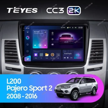 Штатная магнитола Teyes CC3 2K 4/32 Mitsubishi L200 (2008-2016)