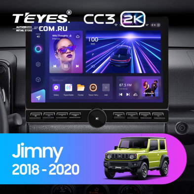 Штатная магнитола Teyes CC3 2K 6/128 Suzuki Jimny JB64 (2018-2020) (13&quot; с кнопками)