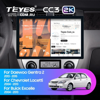 Штатная магнитола Teyes CC3 2K 6/128 Chevrolet Lacetti J200 (2004-2013) F1 Тип-A (11&quot;)