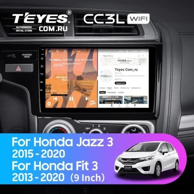 Штатная магнитола Teyes CC3L WiFi 2/32 Honda Jazz 3 (2015-2020) Тип-A