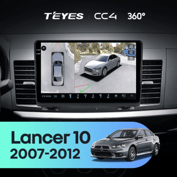 Штатная магнитола Teyes CC4 360 8/128 Mitsubishi Lancer 10 CY (2007-2012) Тип-A