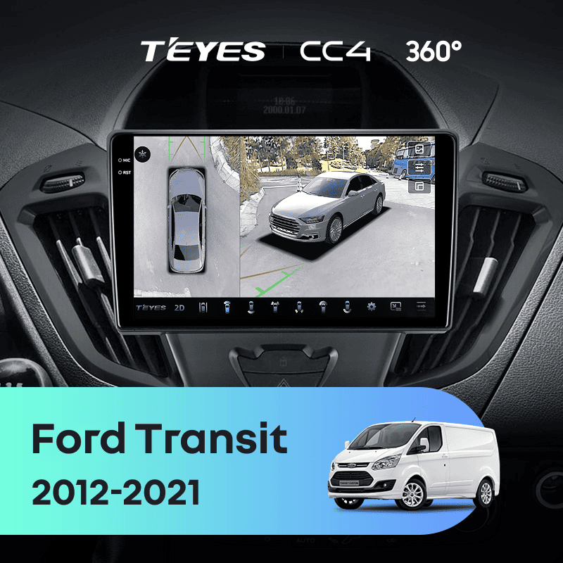 Штатная магнитола Teyes CC4 360 8/128 Ford Transit (2012-2021) F1