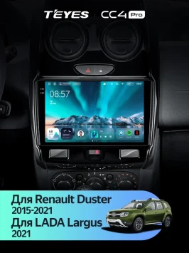Штатная магнитола Teyes CC4 Pro 8/128 Renault Duster (2015-2021) F1