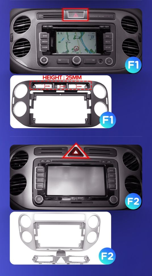 Штатная магнитола Teyes CC3 2K 4/64 Volkswagen Tiguan 1 NF (2006-2016) F1 (11&quot;)