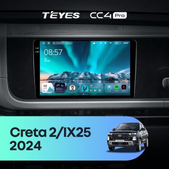 Штатная магнитола Teyes CC4 Pro 8/128 Hyundai Creta 2 IX25 2024