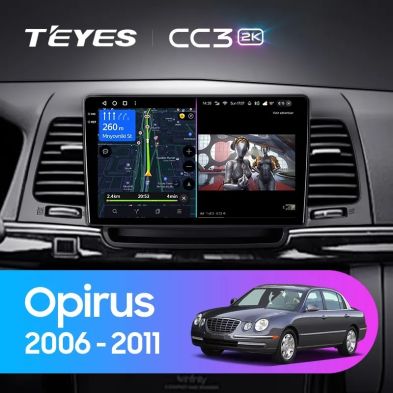 Штатная магнитола Teyes CC3 2K 360 6/128 Kia Opirus GH (2006-2011)