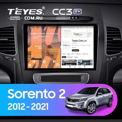 Штатная магнитола Teyes CC3 2K 4/64 Kia Sorento 2 II XM (2012-2021) F3 (11&quot;)