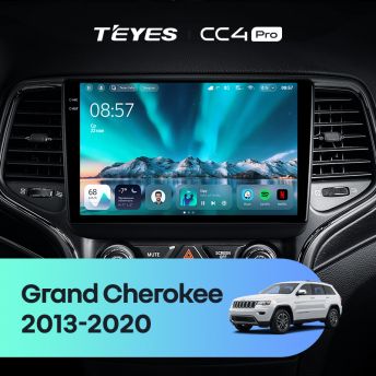 Штатная магнитола Teyes CC4 Pro 12/256 Jeep Grand Cherokee WK2 (2013-2020) F2