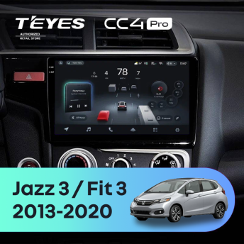 Штатная магнитола Teyes CC4 Pro 12/256 Honda Jazz 3 (2013-2020) Тип-B