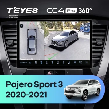 Штатная магнитола Teyes CC4 Pro 360 12/256 Mitsubishi Pajero Sport 3 (2020-2021) (13")