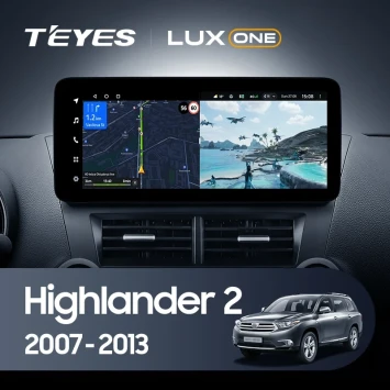 Штатная магнитола Teyes LUX ONE 4/64 Toyota Highlander 2 XU40 (2007-2013)
