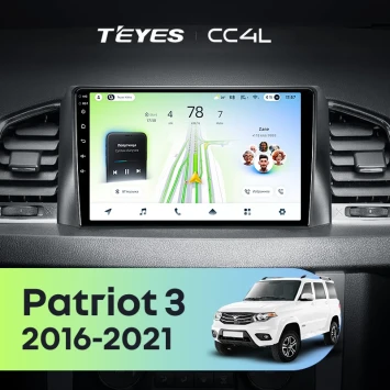Штатная магнитола Teyes CC4L 6/64 с DTS UAZ Patriot 3 (2016-2021) F1