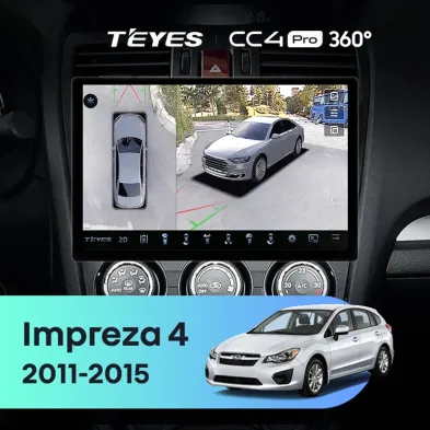 Штатная магнитола Teyes CC4 Pro 360 8/128 Subaru Impreza 4 (2011-2015) Тип-B (11")