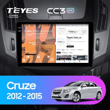 Штатная магнитола Teyes CC3 2K 6/128 Chevrolet Cruze J300 J308 (2012-2015) F3