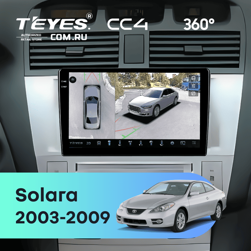Штатная магнитола Teyes CC4 360 6/64 Toyota Camry Solara (2003-2009)
