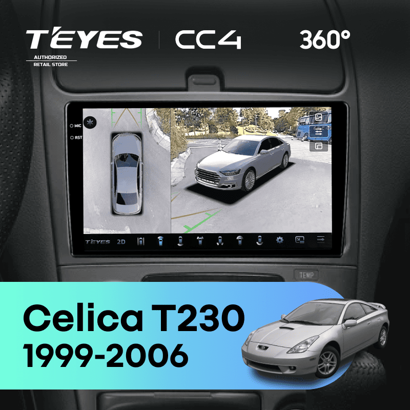 Штатная магнитола Teyes CC4 360 8/128 Toyota Celica T230 (1999-2006)