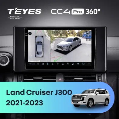 Штатная магнитола Teyes CC4 Pro 360 12/256 Toyota Land Cruiser 300 (2021-2023)