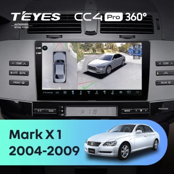 Штатная магнитола Teyes CC4 Pro 360 12/256 Toyota Mark X 1 X120 (2004-2009)