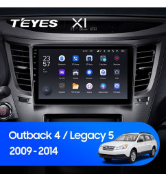 Штатная магнитола Teyes X1 4G 2/32 Subaru Outback 4 (2009-2014)
