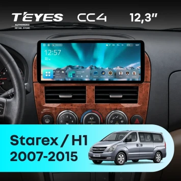 Штатная магнитола Teyes CC4 12.3" 6/64 Hyundai H1 TQ (2007-2015)