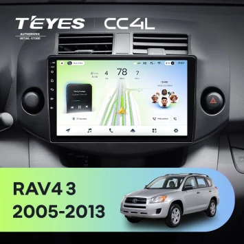 Штатная магнитола Teyes CC4L 6/64 с DTS Toyota RAV4 3 XA30 (2005-2013) F2 10"