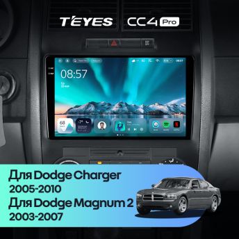 Штатная магнитола Teyes CC4 Pro 8/128 Dodge Charger 6 LX (2005-2010)