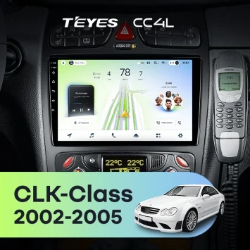 Штатная магнитола Teyes CC4L 6/64 с DTS Mercedes-Benz CLK-Class C209 A209 (2002-2005) F2