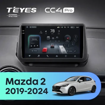 Штатная магнитола Teyes CC4 Pro 8/128 Mazda 2 DJ (2019-2024) (0din)