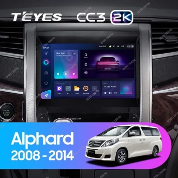 Штатная магнитола Teyes CC3 2K 4/64 Toyota Alphard H20 (2008-2014)