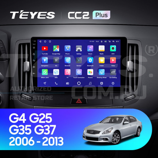 Штатная магнитола Teyes CC2 Plus 4/64 Infiniti G4 G25 G35 G37 (2006-2013) — 