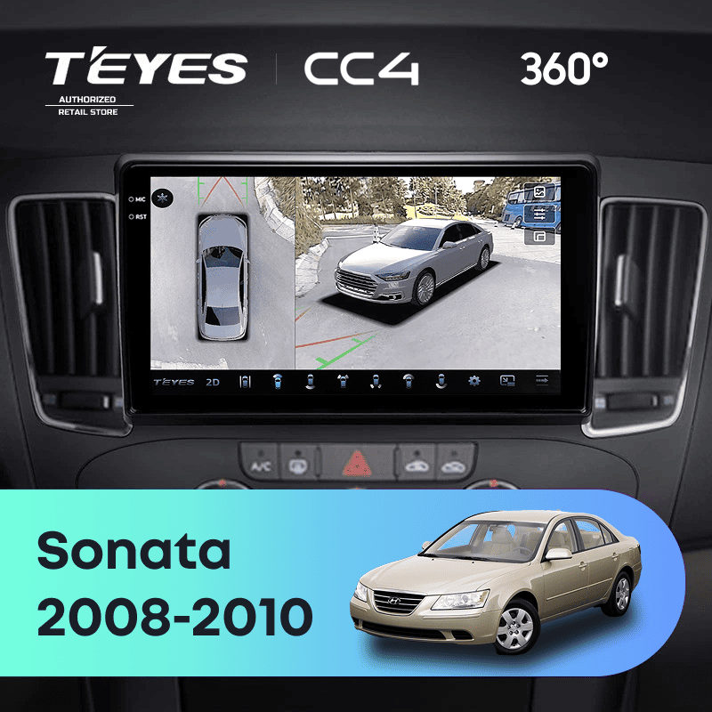 Штатная магнитола Teyes CC4 360 6/64 Hyundai Sonata NF (2008-2010) F2