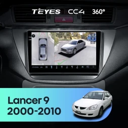 Штатная магнитола Teyes CC4 360 8/128 Mitsubishi Lancer 9 CS (2000-2010)