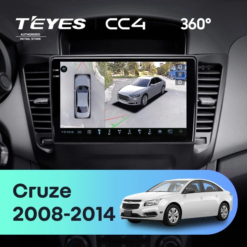 Штатная магнитола Teyes CC4 360 8/128 Chevrolet Cruze J300 (2008-2014)