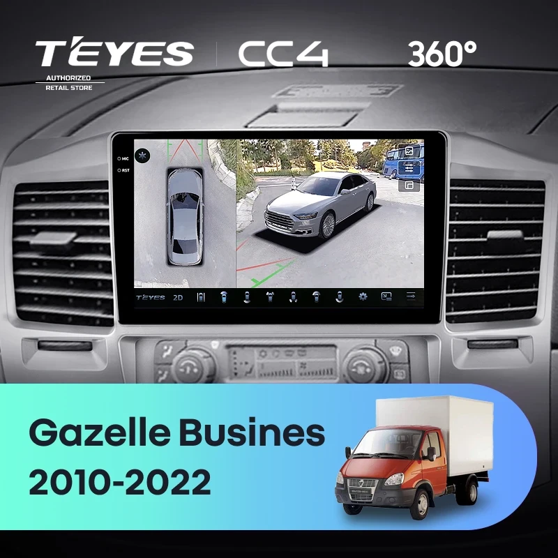 Штатная магнитола Teyes CC4 360 8/128 для GAZ Газель Бизнес (2010-2022) F3