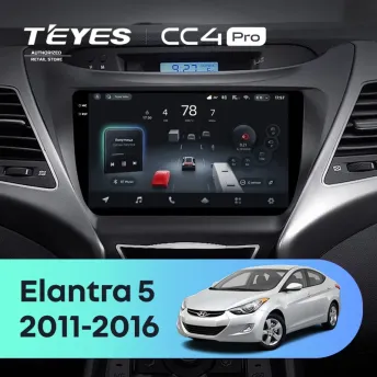 Штатная магнитола Teyes CC4 Pro 8/128 Hyundai Elantra 5 JK GD MD UD (2010-2016) F1