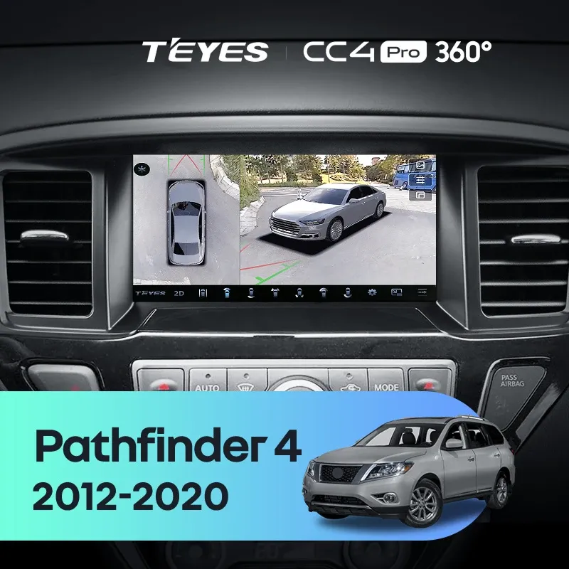 Штатная магнитола Teyes CC4 Pro 360 12/256 Nissan Pathfinder 4 R52 (2012-2020) F1