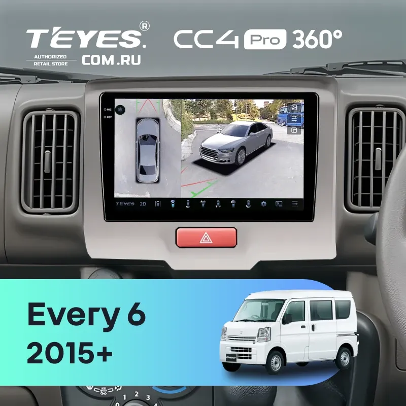 Штатная магнитола Teyes CC4 Pro 360 8/128 Suzuki Every 6 (2015-)