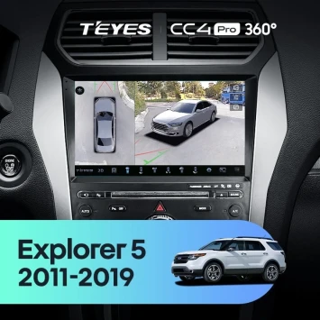 Штатная магнитола Teyes CC4 Pro 360 12/256 Ford Explorer 5 (2011-2019) Тип-B