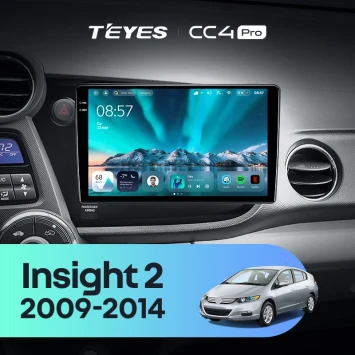 Штатная магнитола Teyes CC4 Pro 12/256 Honda Insight 2 LHD (2009-2014)